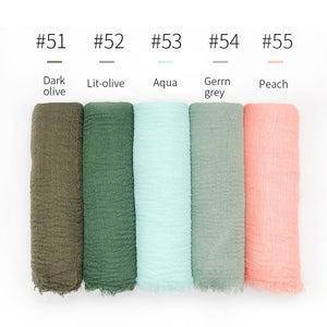 LOVOSME Woven Crinkle Scarves - Zainab's Closet