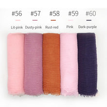 Load image into Gallery viewer, LOVOSME Woven Crinkle Scarves - Zainab&#39;s Closet