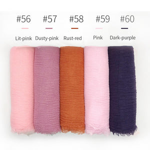 LOVOSME Woven Crinkle Scarves - Zainab's Closet