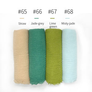 LOVOSME Woven Crinkle Scarves - Zainab's Closet
