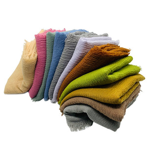 LOVOSME Woven Crinkle Scarves - Zainab's Closet