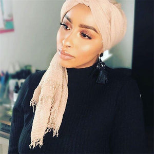 LOVOSME Woven Crinkle Scarves - Zainab's Closet