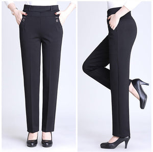 High Waist Winter Trousers - Zainab's Closet