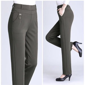 High Waist Winter Trousers - Zainab's Closet