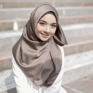 SANMAIHUA 100% Satin Hijab - Zainab's Closet