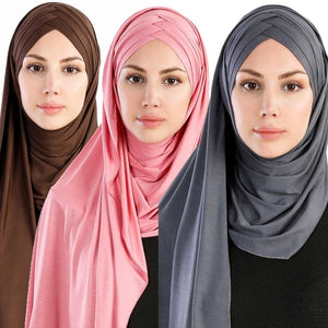 RUNMEIFA Cotton Jersey Scarf - Zainab's Closet