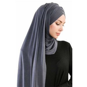 RUNMEIFA Cotton Jersey Scarf - Zainab's Closet