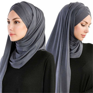 RUNMEIFA Cotton Jersey Scarf - Zainab's Closet