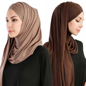 RUNMEIFA Cotton Jersey Scarf - Zainab's Closet