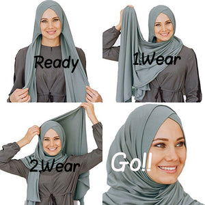RUNMEIFA Cotton Jersey Scarf - Zainab's Closet
