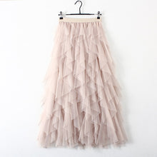 Load image into Gallery viewer, TIGENA Korean Tutu Tulle Pleated Maxi Skirt - Zainab&#39;s Closet