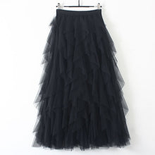 Load image into Gallery viewer, TIGENA Korean Tutu Tulle Pleated Maxi Skirt - Zainab&#39;s Closet