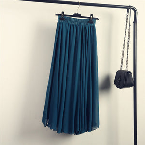 Sherhure Bohemian A-Line Chiffon Skirt - Zainab's Closet
