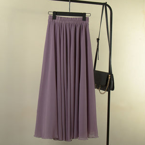 Sherhure Bohemian A-Line Chiffon Skirt - Zainab's Closet