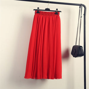 Sherhure Bohemian A-Line Chiffon Skirt - Zainab's Closet