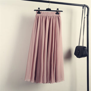 Sherhure Bohemian A-Line Chiffon Skirt - Zainab's Closet