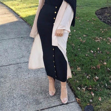 Load image into Gallery viewer, SMILE FISH Buttoned Maxi Pencil Skirt - Zainab&#39;s Closet