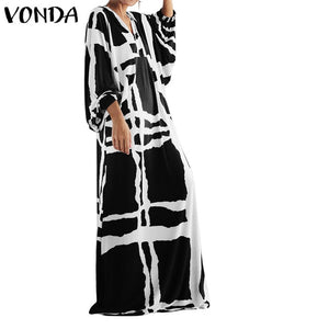 VONDA Vintage Maxi Dress - Zainab's Closet