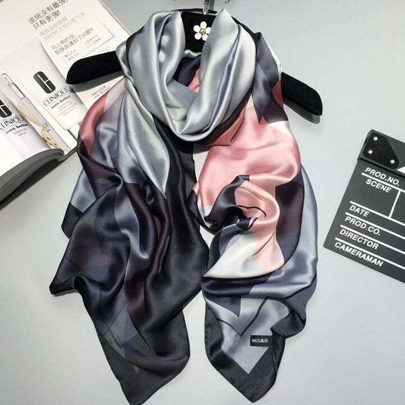 Ruicestai Imitation Silk Summer Scarf - Zainab's Closet
