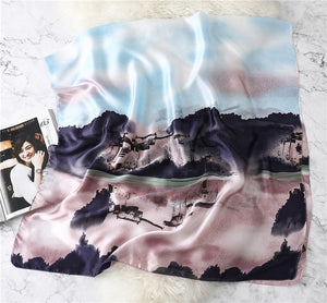 Ruicestai Imitation Silk Summer Scarf - Zainab's Closet