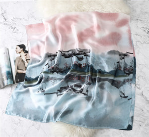 Ruicestai Imitation Silk Summer Scarf - Zainab's Closet