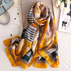 Ruicestai Imitation Silk Summer Scarf - Zainab's Closet