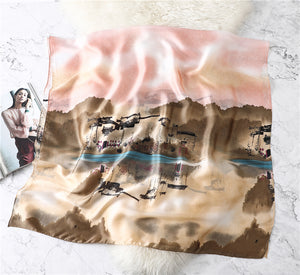 Ruicestai Imitation Silk Summer Scarf - Zainab's Closet