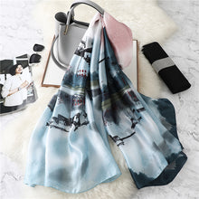 Load image into Gallery viewer, Ruicestai Imitation Silk Summer Scarf - Zainab&#39;s Closet