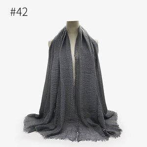 LOVOSME Woven Crinkle Scarves - Zainab's Closet