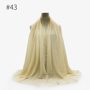LOVOSME Woven Crinkle Scarves - Zainab's Closet