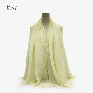 LOVOSME Woven Crinkle Scarves - Zainab's Closet