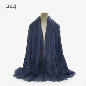LOVOSME Woven Crinkle Scarves - Zainab's Closet