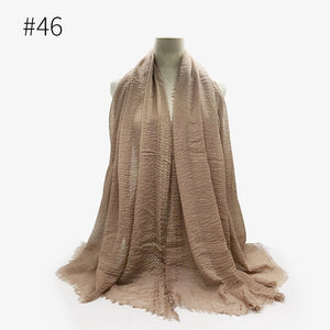 LOVOSME Woven Crinkle Scarves - Zainab's Closet