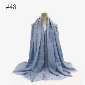 LOVOSME Woven Crinkle Scarves - Zainab's Closet