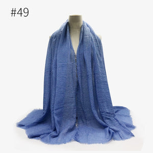 LOVOSME Woven Crinkle Scarves - Zainab's Closet