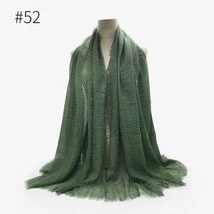 LOVOSME Woven Crinkle Scarves - Zainab's Closet