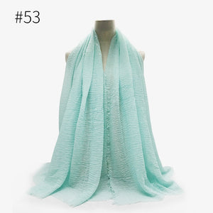 LOVOSME Woven Crinkle Scarves - Zainab's Closet