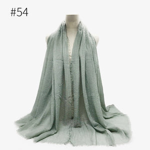 LOVOSME Woven Crinkle Scarves - Zainab's Closet