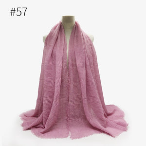 LOVOSME Woven Crinkle Scarves - Zainab's Closet