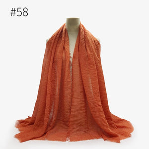LOVOSME Woven Crinkle Scarves - Zainab's Closet
