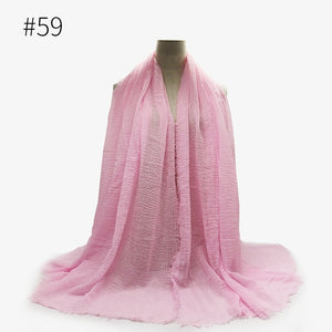 LOVOSME Woven Crinkle Scarves - Zainab's Closet