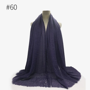 LOVOSME Woven Crinkle Scarves - Zainab's Closet