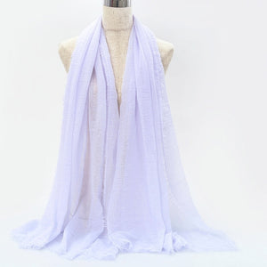 SANMAIHUA Woven Crinkle Scarf - Zainab's Closet