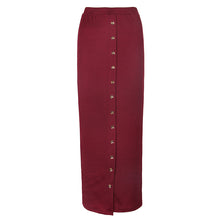 Load image into Gallery viewer, SMILE FISH Buttoned Maxi Pencil Skirt - Zainab&#39;s Closet