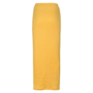 SMILE FISH Buttoned Maxi Pencil Skirt - Zainab's Closet