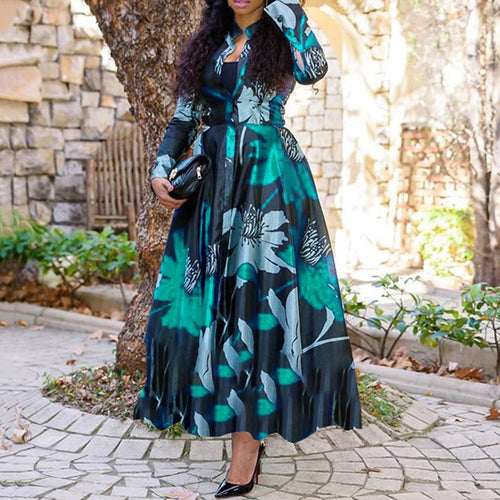 Clocolor Vintage Floral Printed Retro A-Line Dress - Zainab's Closet