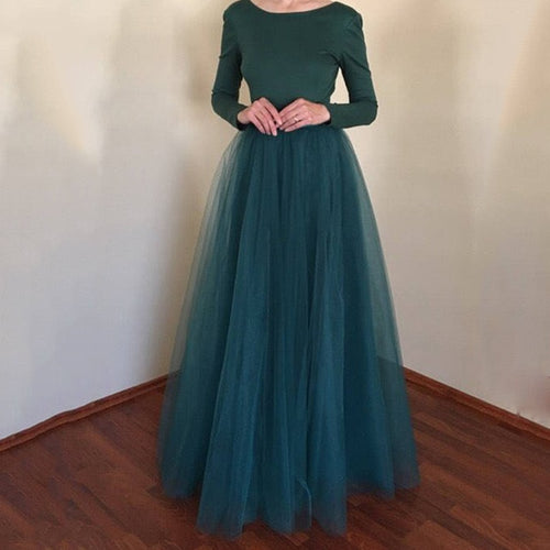 Kartoska Tulle High Waisted Maxi Skirt - Zainab's Closet