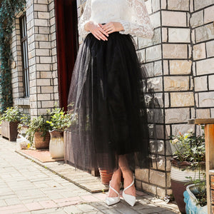 Kartoska Tulle High Waisted Maxi Skirt - Zainab's Closet