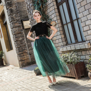 Kartoska 4 Layer 100cm Vintage Maxi Tulle Tutu Skirt - Zainab's Closet