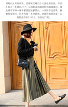 Load image into Gallery viewer, Yhz High Waist Velvet Pleated Vintage Maxi Skirt - Zainab&#39;s Closet